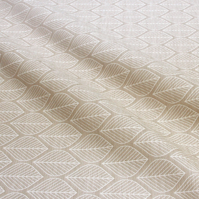 Sisustuskangas beige lehti
